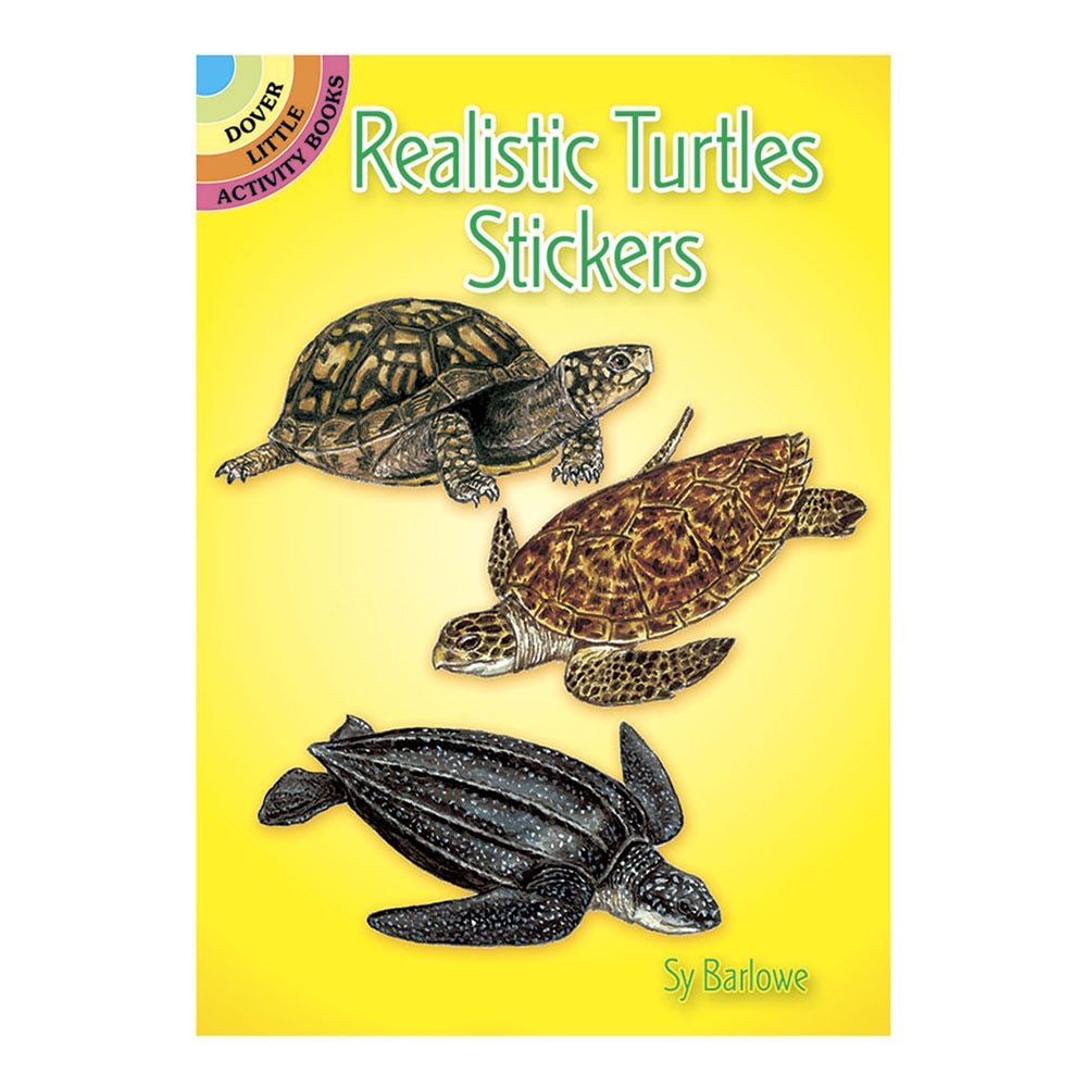 Dover, Stickers, Art & School, Little Sticker Book, Realistic Turtles, 588639
